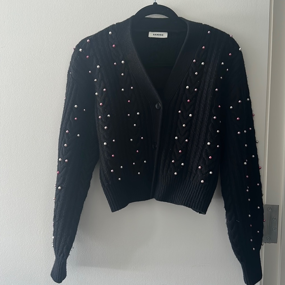 Sandro jacket with beads
